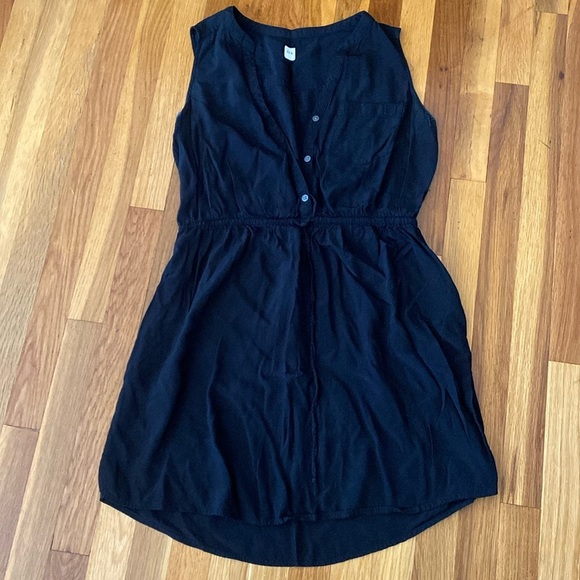 GAP Women’s Black Button Down Dress Size M - Picture 1 of 8
